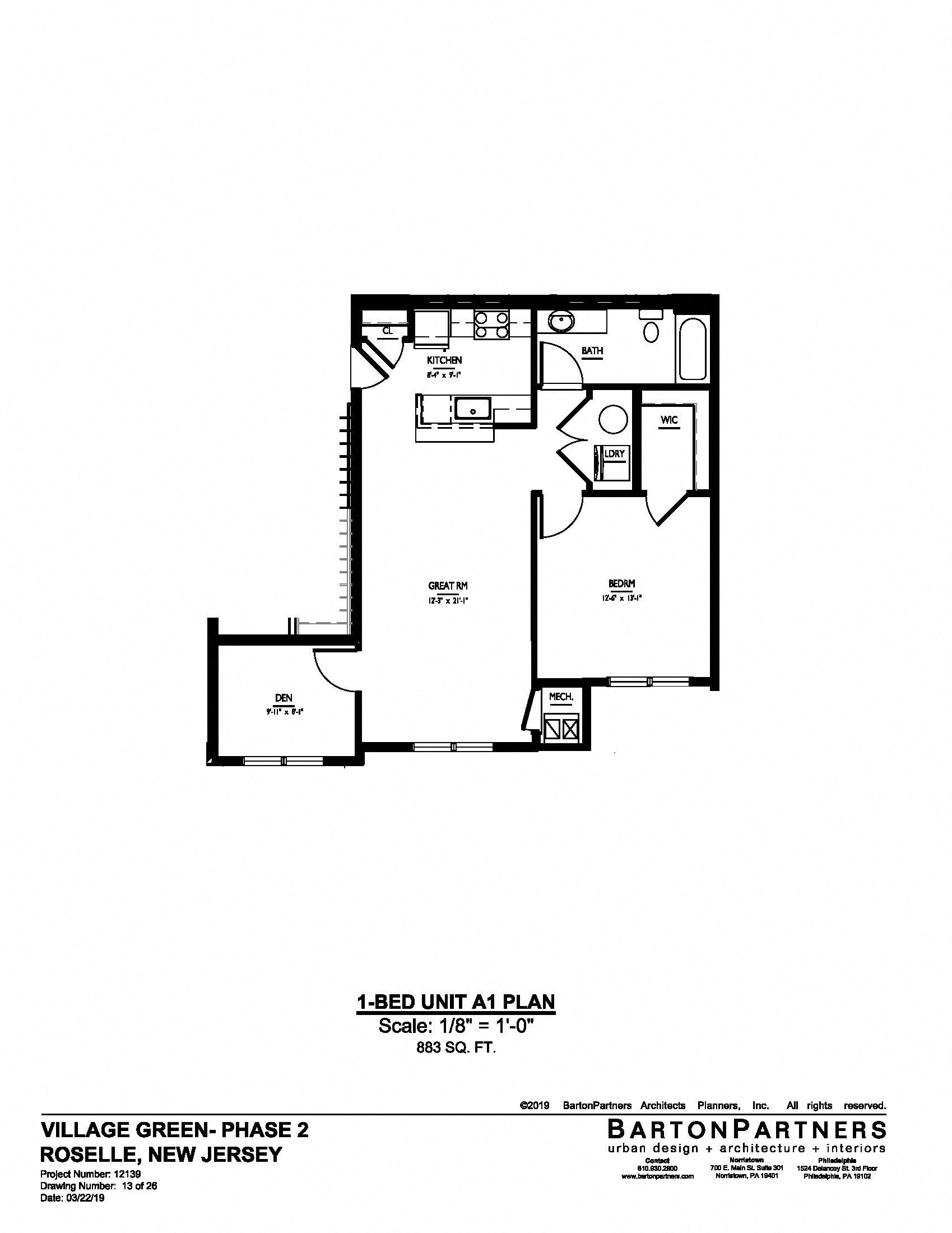 floorplan of apartment 1339